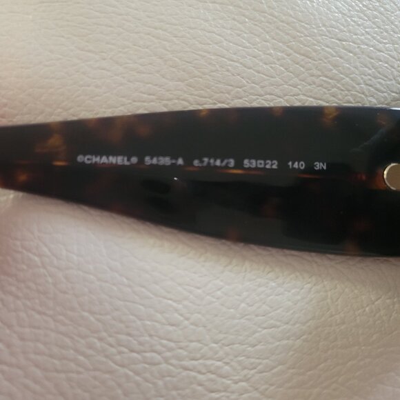 Chanel Women's Tortoise Chunky Square Frame Sunglasses With CC Logo Item #5435-A - Picture 7 of 16